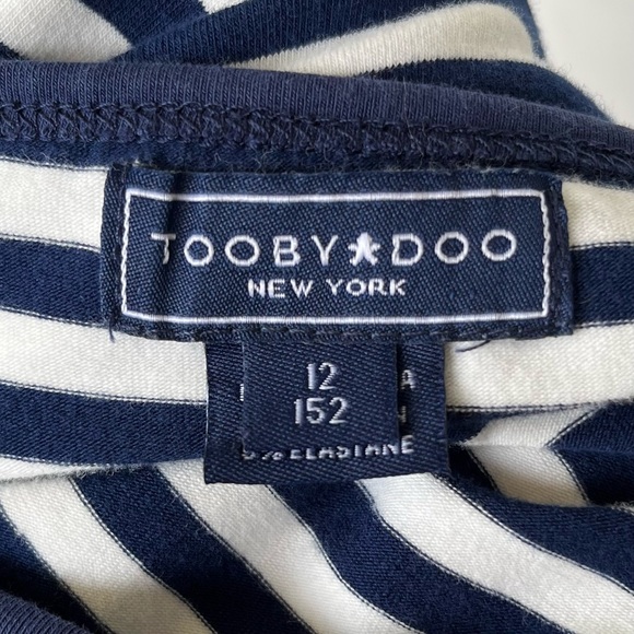 •Toobydoo• Girls Long Sleeve Striped Knit Dress - Size 12 - Picture 2 of 7